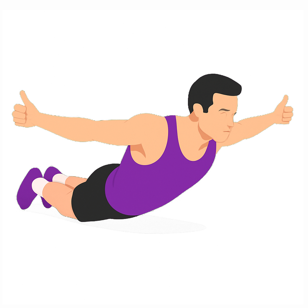 Illustration of the Prone T Raise