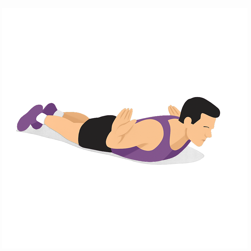 Illustration of the Prone W Raise
