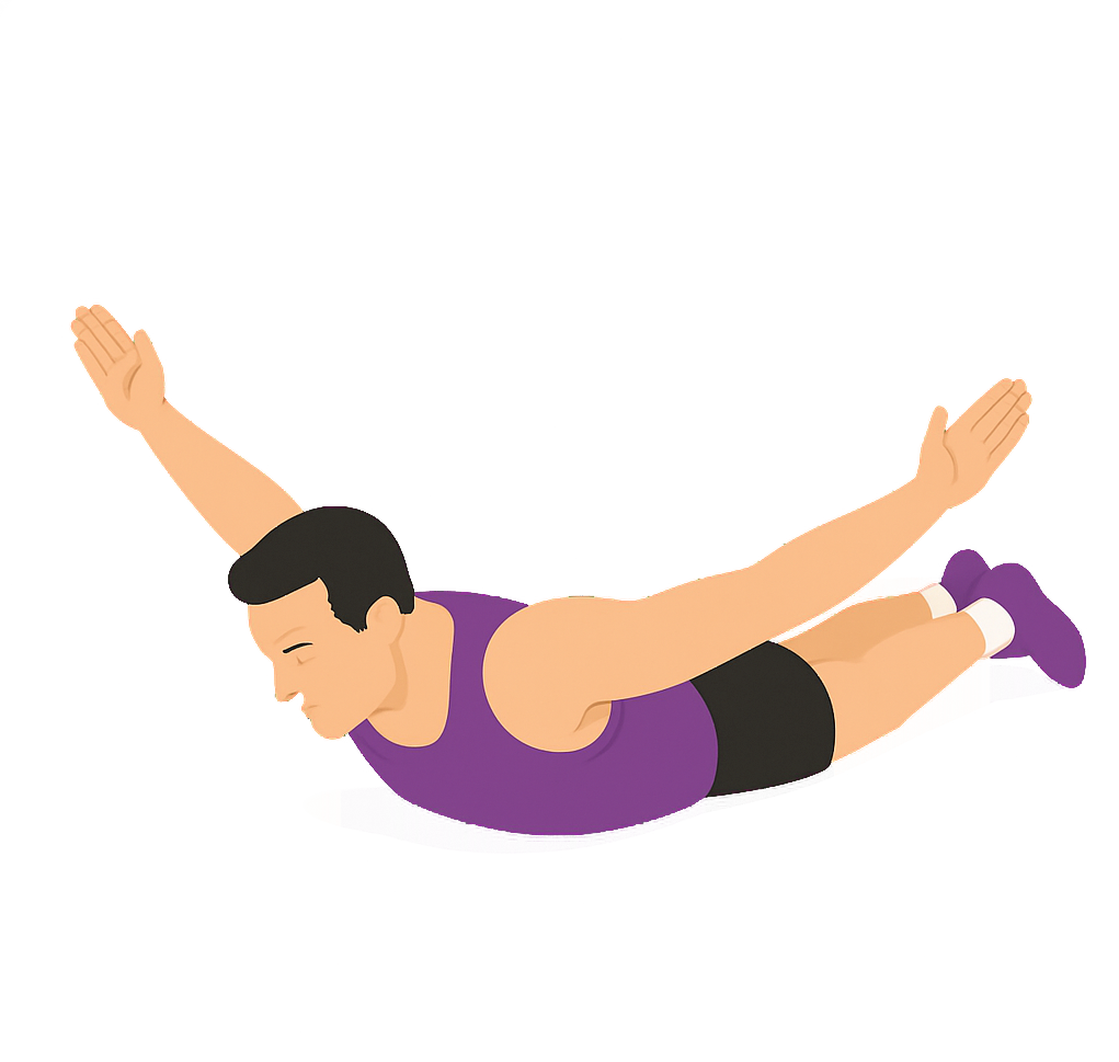 Illustration of the Prone Y Raise