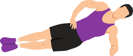 Illustration of the Side Plank with Dips