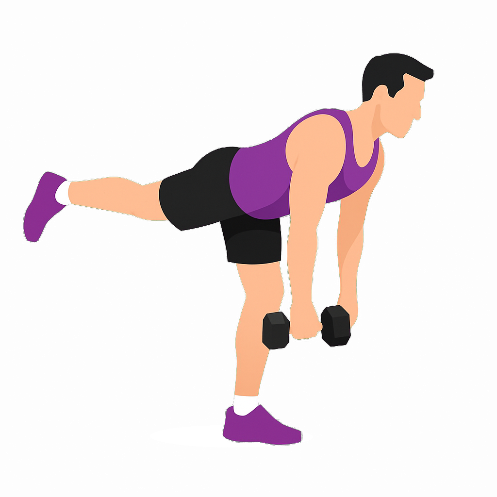 Illustration of the Single-leg Romanian Deadlift