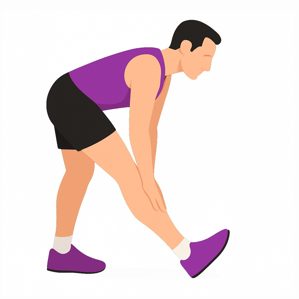 Illustration of the Standing Ring Hamstring Stretch