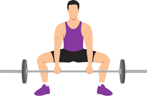 Illustration of the Sumo Deadlift