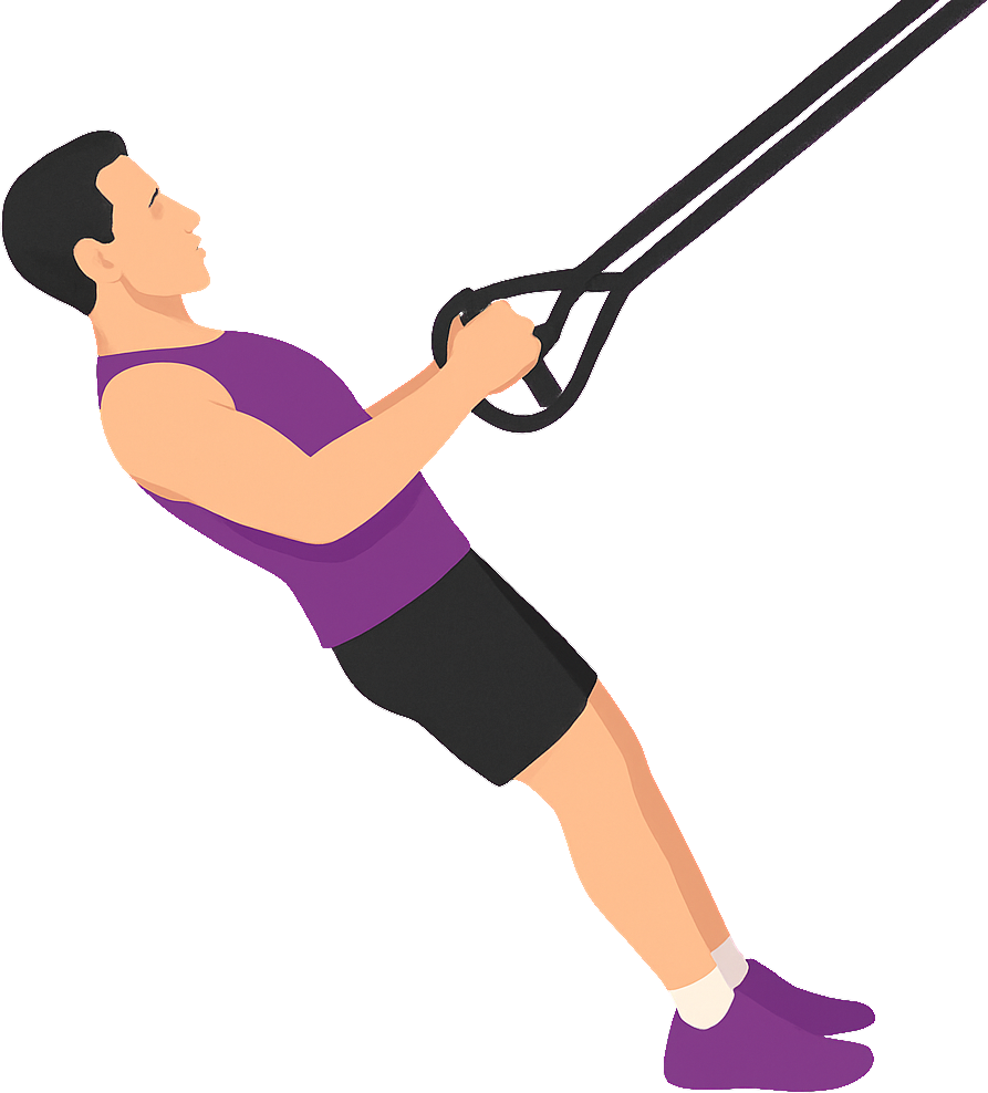 Illustration of the Suspension Trainer Row