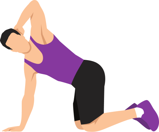 Illustration of the Thoracic Spine Rotation