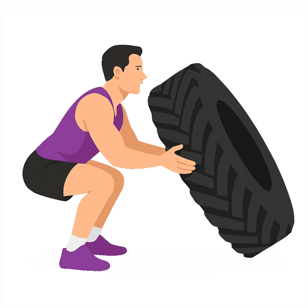 Illustration of the Tire Flip