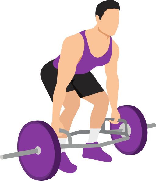 Illustration of the Trap Bar Deadlift