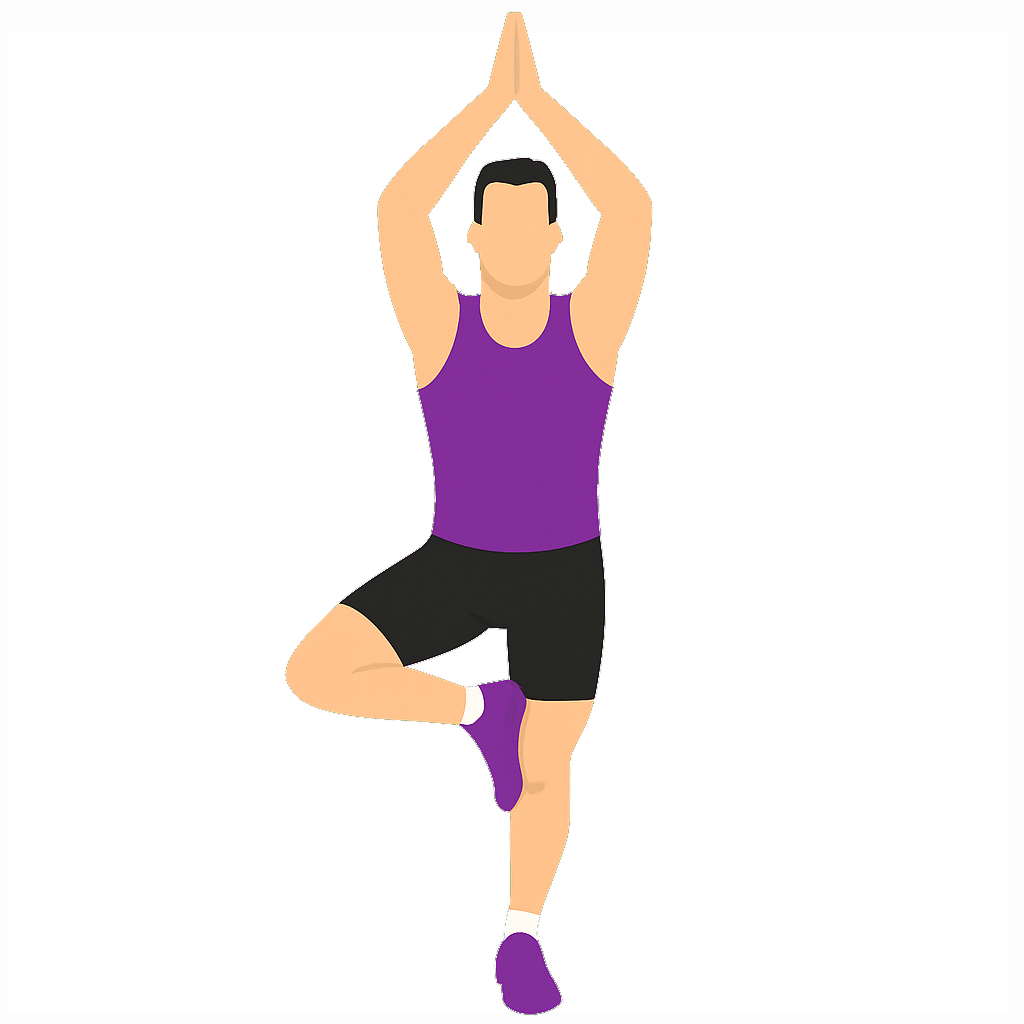 Illustration of the Tree Pose