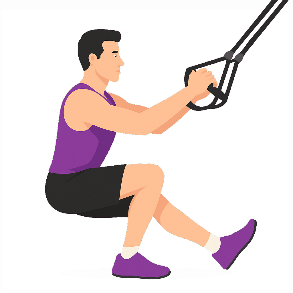 Illustration of the TRX Single Leg Squat