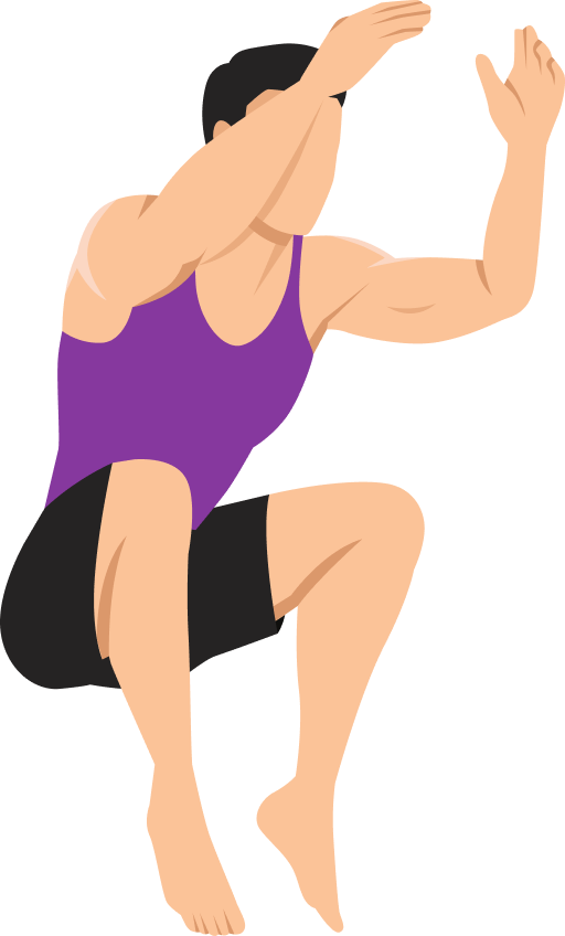 Illustration of the Tuck Jumps