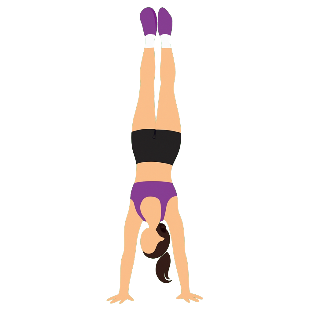 Illustration of the Wall Handstand