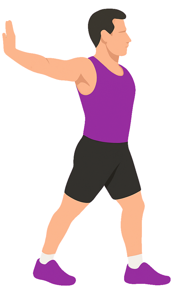 Illustration of the Wall Pec Stretch