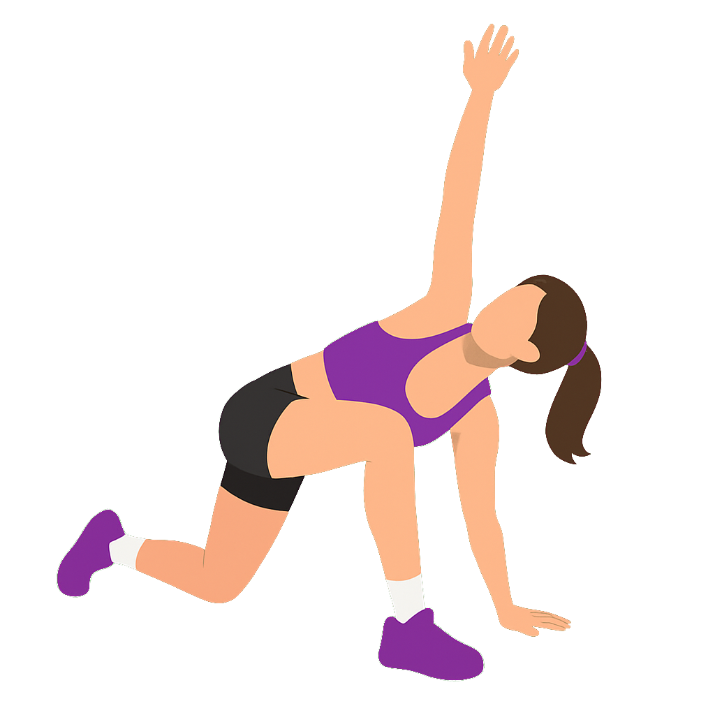 Illustration of the Worlds Greatest Stretch with Rotation