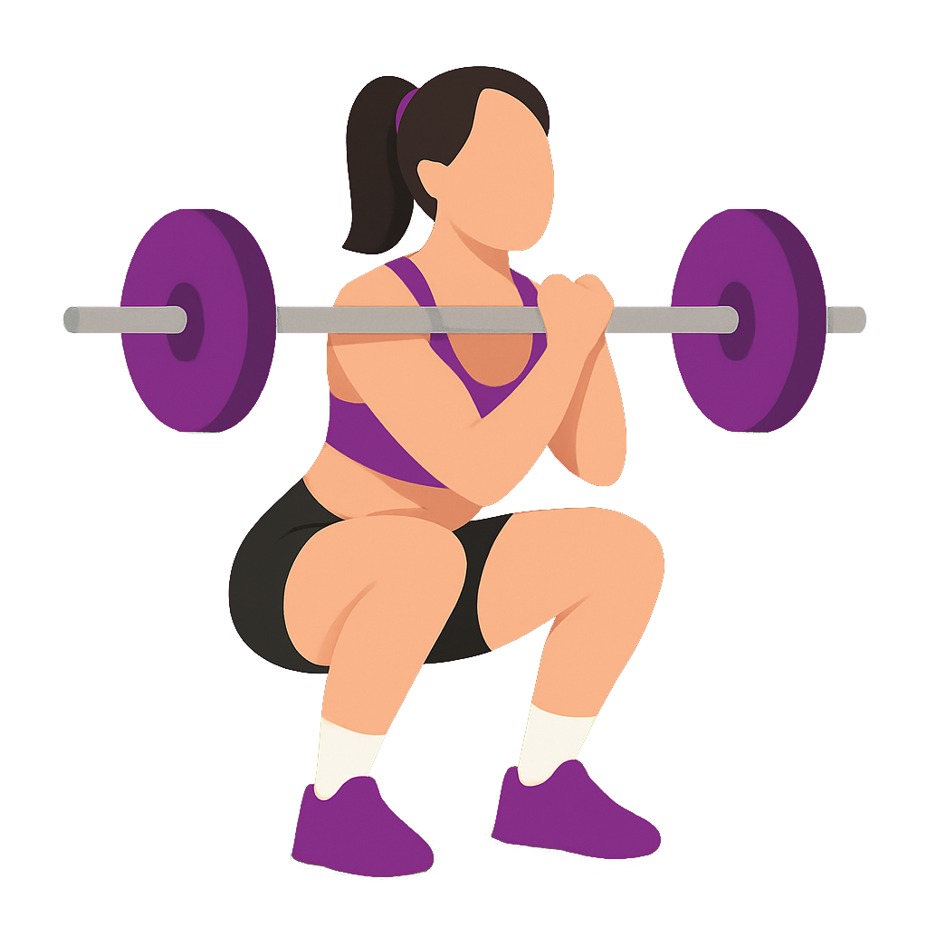 Illustration of the Zercher Squat